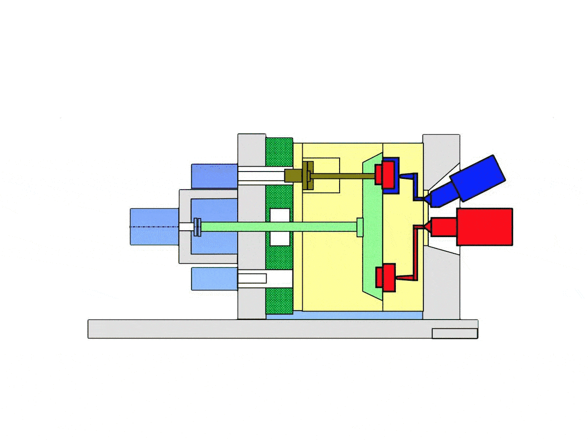 Bi-material Moulding 4 ROTARY TABLE SYSTEM